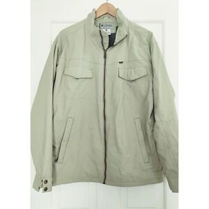 Vintage Columbia Sportswear Convert Mens Jacket Large Kahki Full Zip Rain
